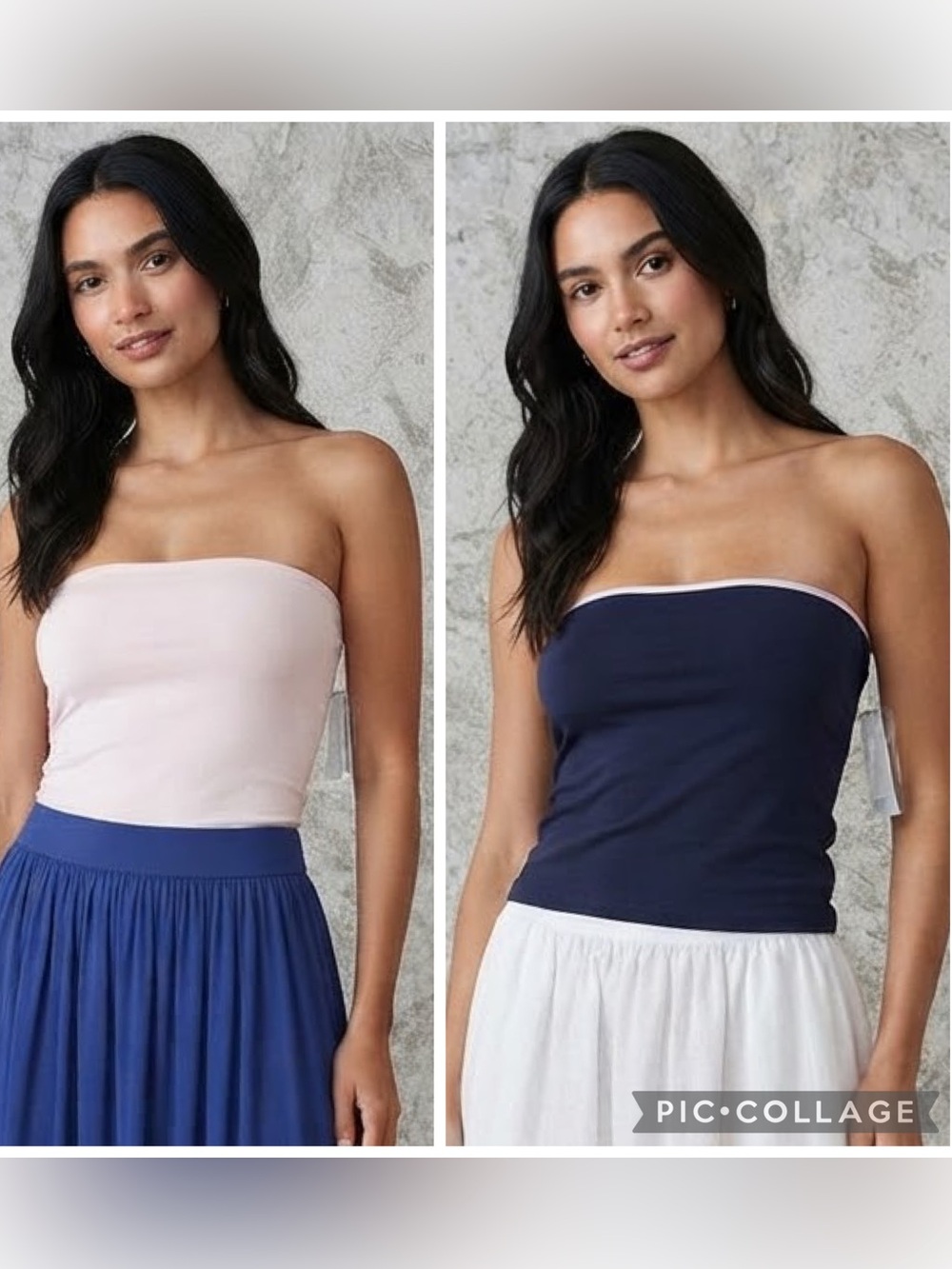 Joie & Joy Reversible Strapless Tank